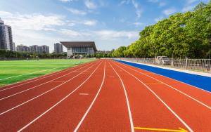 Quality UV Resistance Jogging Track Material 13mm Prefabricated Rubber Running Track wholesale
