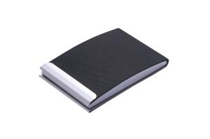 Quality Metal/PU Business Card Holder With Snap Closure Professional And Elegant Design wholesale