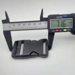 Adjustable Webbing Strap And Buckle 50 Mm Black Plastic Buckle For Backpacks