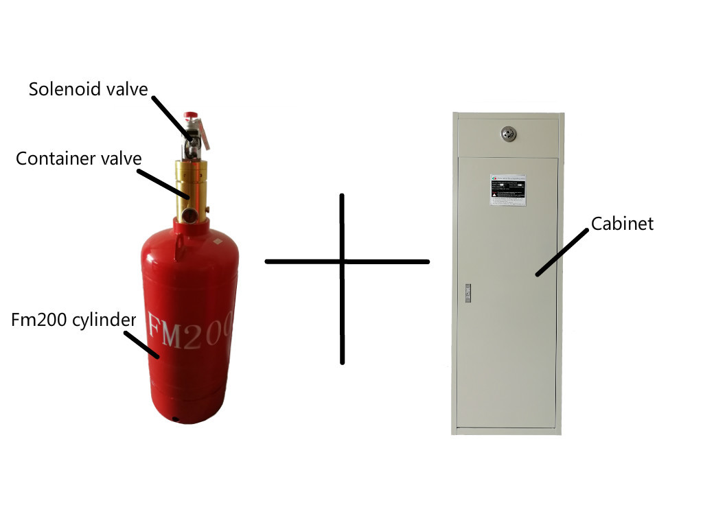 Red 100L Hfc227ea FM200 Cabinet System Factory Direct Quality Assurance Best Price