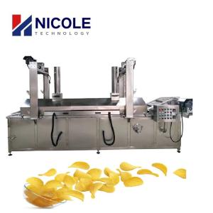 Quality Continuous Industrial Potato Chips Deep Frying Machine Electric SUS 304 wholesale