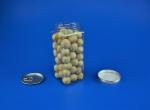 Food Grade Square 811ml Transparent Pet Biscuit Jar