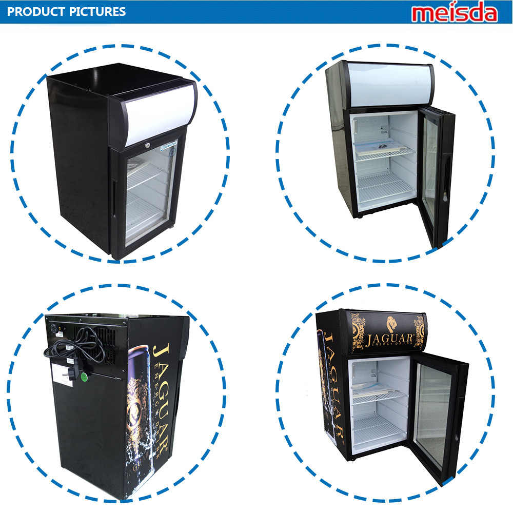 21L Table Top Small Display Beverage Cooler 15L Mini Showcase Chiller SC21B