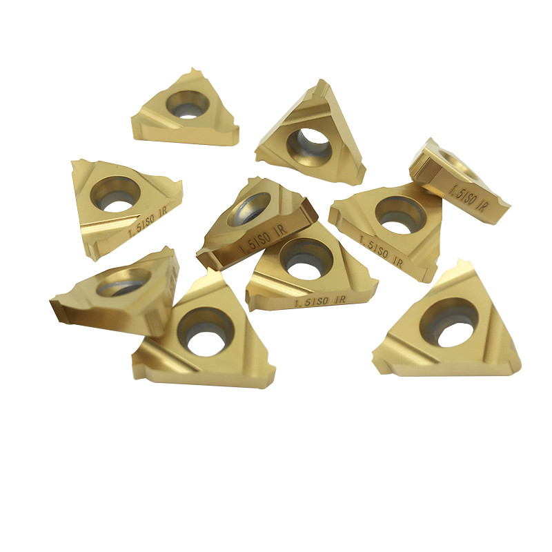 Tungsten Thread Cutting Carbide Inserts , 16er/ir Ag60 Insert For Steel/SS