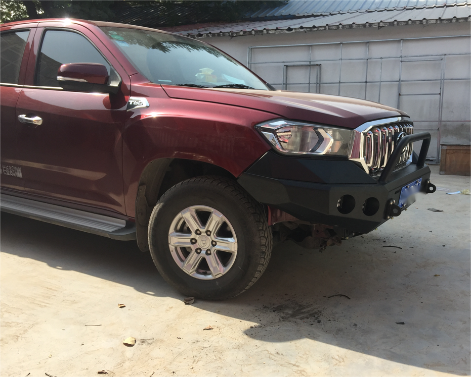 Maxus T60 Pickup Rear Bumper with Tire Carrier and Jerry Can Holder Powder Coating