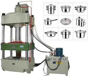 Quality 200T Aluminum Stainless Steel Pot Making Machine Deep Drawing Hydraulic Press 11KW 1120mm wholesale