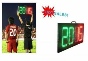 Quality Digital Number 2 Color LED Soccer Substitution Board 2 Side IP62 Light Weight wholesale