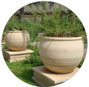 Quality Garden Stone Flower Pot, Stone Carved Planter, Marble Granite Flower Pot (YKFP-11) wholesale