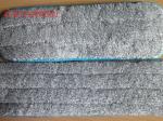 13*47Cm Grey Microfiber Wet Mop Pads Woven Coral Fleece Free Hand Washing