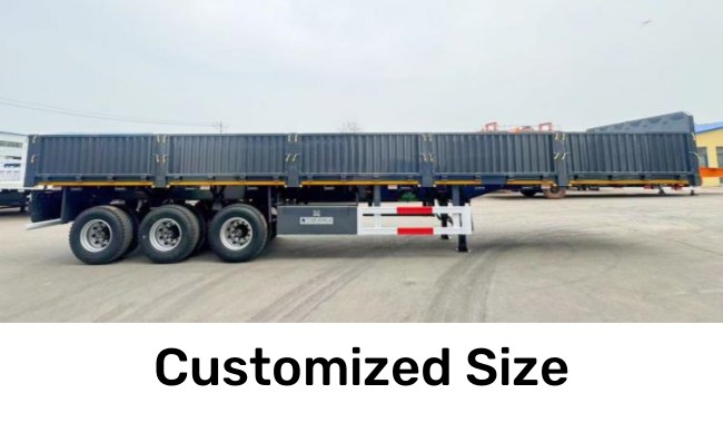 TITAN Tri Axle 60 Tons Removable Side Wall Trailer with Side Walls