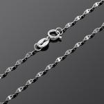18K White Gold Twist Link Chain Necklace 18 inches for Women (NG019)