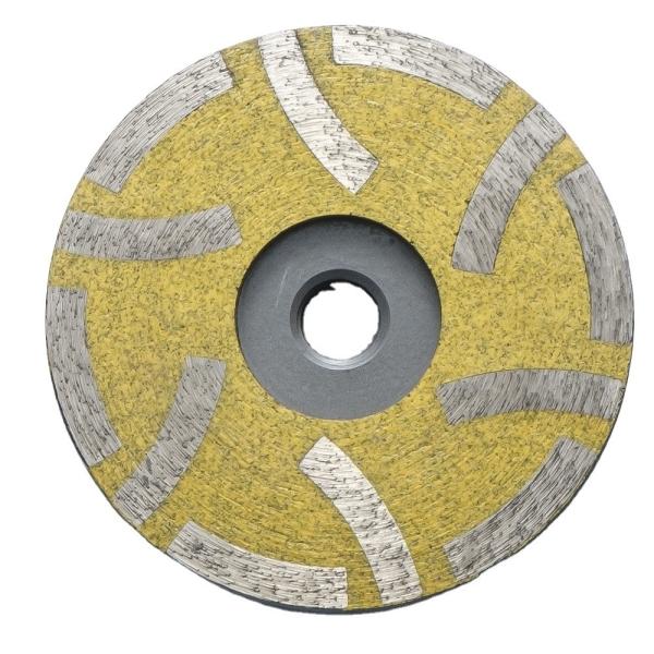 Sharpness Single Row Wheel for Good Wear Resistance Granite Resin Filled Turbo