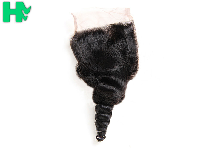 Brazillian Loose Wave Virgin Human Hair Closure 4*4 Free Part 9A 10A