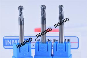 Quality R1.75 , AlTiN , HRC50 ,Spherical Ball end mill R1.75 Dia 3.5mm ,Black Coating wholesale