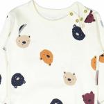 Spring Autumn Cotton bamboo Long Sleeve Printed Custom Baby Girl Boy Rompers