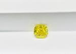0.55ct Lab Created Yellow Diamonds Square Cushion Shape Fancy Vivid Yellow IGI