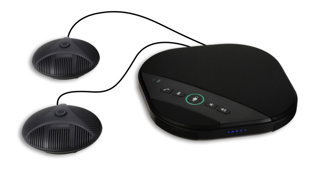 A3000b Speakerphone Directly to Use Conference Microphone to Mobile Phone Via Bluetooth, to PC with USB Cable, Easy Connect