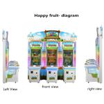 Exciting Indoor Happy Fruits Redemption Game Machine Coin Operated For Kids Low