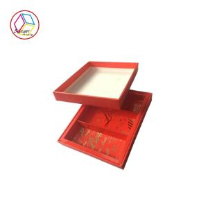 Quality Red Paper Cupcake Boxes , Cupcake Favor Boxes With Clear Window wholesale