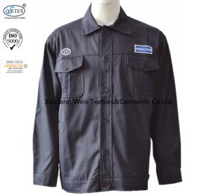 Quality Black Fr Rated Jackets Shirt Anti Static Acid Alkali Resistant Oil Gas Working wholesale