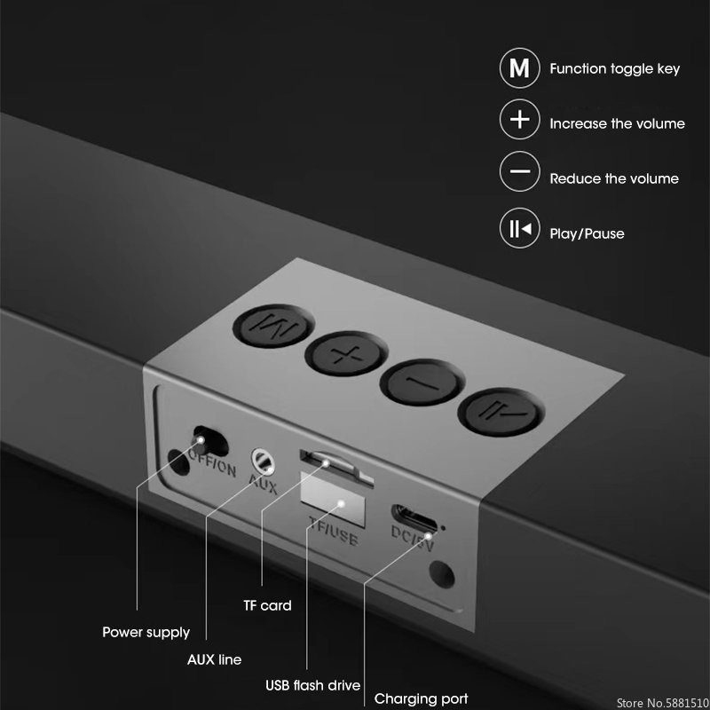 DC 5V smart TV Soundbar Speaker Battery Capacity 1200mA 1800mA 2000mA