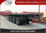 Mechanical Suspension 4 Axle Flatbed 20 Ft Container Trailer