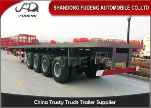 Quality Mechanical Suspension 4 Axle Flatbed 20 Ft Container Trailer wholesale