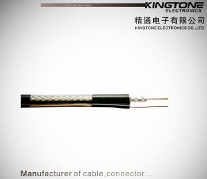 Quality Jelly PE RG11 Quad - Shield CATV Coaxial Cable 60% and 40% AL Braid for Direct Burial wholesale