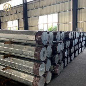 Quality 25FT 7.6m Steel Metal Utility Pole Powder Coated16mm Thickness wholesale