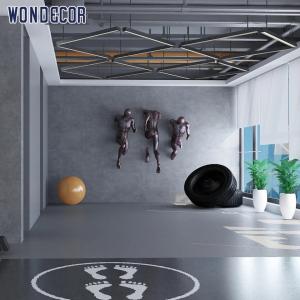 Quality Running Man Metal Wall Art Sculpture 3D Bronze Wall Sculpture wholesale