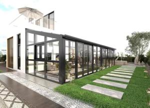 Quality Balcony Glass House Transparent Glass Cube House With Aluminum Alloy Body wholesale