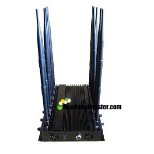 Quality 12 Antennas High Power 30W GPS Signal Jammer Cellular Jammer Block GSM 3G 4G LTE Wifi 3.6G GPS Radio with Car Charger wholesale
