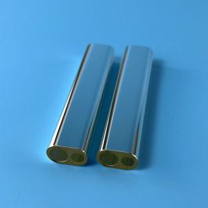 Quality Silver Plated Custom Quartz Flow Tubes Double Bore wholesale