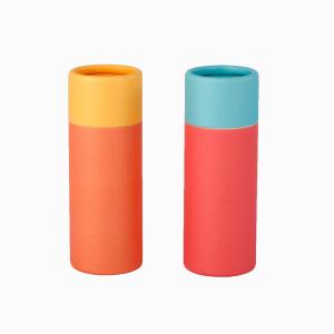 Quality Food Grade Paper Cylinder Containers Embossed Debossed CMYK Printing wholesale