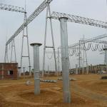 500KV Power Tubular Substation Steel Structures Electrical Power Transmission