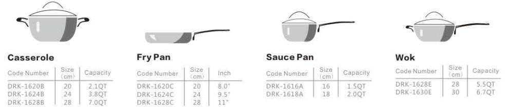 forged cookware set inculding casserole,fry pan,sauce pan,wok with marble coating