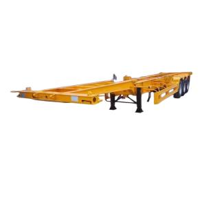 Quality 40 Feet shipping container Skeleton Semi Trailer Fuwa Axle container chassis truck Semi trailer wholesale