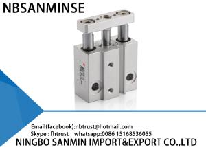Quality Double Acting Miniature Guided Pneumatic Cylinder 50 - 500 mm / s Piston Speed wholesale