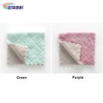 Fluffy Reusable Microfiber Cloths 300GSM 25X25CM Edgeless Kitchen Cleaning Cloth