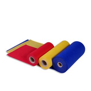 Quality Red Blue Yellow PP Spunbond Non Woven Fabric Rolls For Shopping Bags wholesale