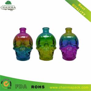 Quality Skull-shape Glass Bottle for Vodka or Whisky wholesale