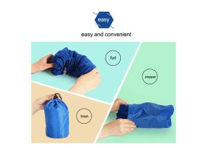Quality 0 . 38KG Inflatable Travel Footrest , Adjustable Blow Up Footrest For Airplane wholesale