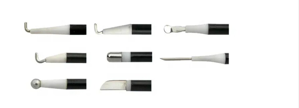 5mm Ceramics Head L Hook Monopolar Electrode for Safe and Accurate Laparoscopic Surgery