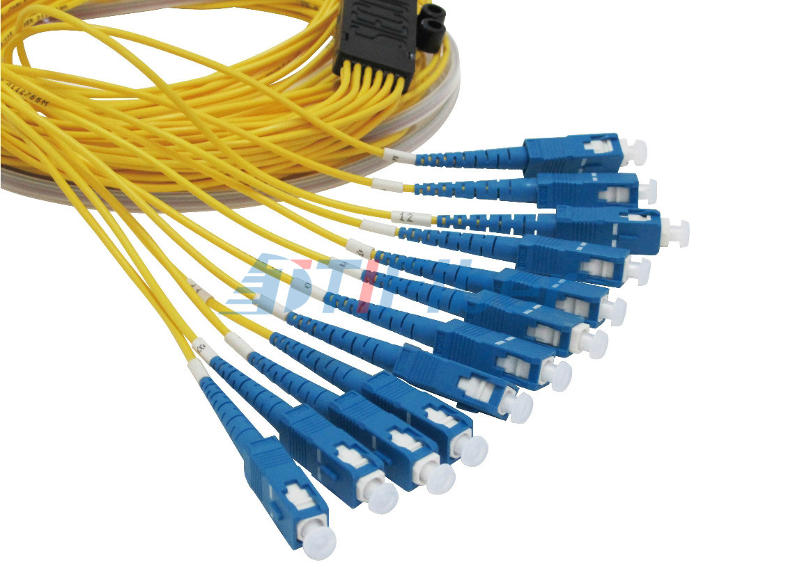 OS2 Monomode Fiber Optic Pigtail High Return Loss and Low Insertion Loss