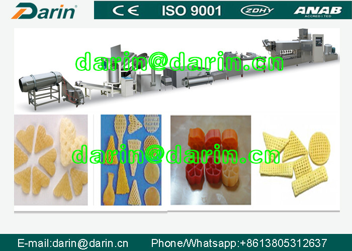 Wheat , corn starch , potato starch 3D Snack Pellet Machinery