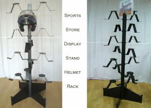 Quality Motorcycle Helmets Metal Clothing Display Rack For Upscal Sport Shore Shop wholesale