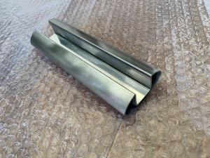 Quality Oval Slotted Stainless Steel Tubing For Glass Stair Railing / Balustrade wholesale
