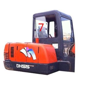 Quality DOT DAEWOO DH55 Excavator Komatsu Cab Glass Right Side Position NO.7 wholesale