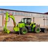Buy cheap Construction machinery turbocharged engine 100hp 6.5 ton loader backhoe in green from wholesalers