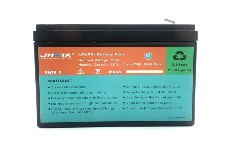 High Efficiency 12Ah LiFePO4 Battery 153.6Wh Lead Acid Battery Replacement
